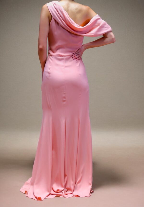 Blush Pink Off-Shoulder Gown - Image 3
