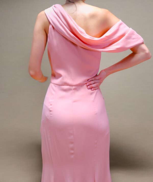Blush Pink Off-Shoulder Gown - Image 4